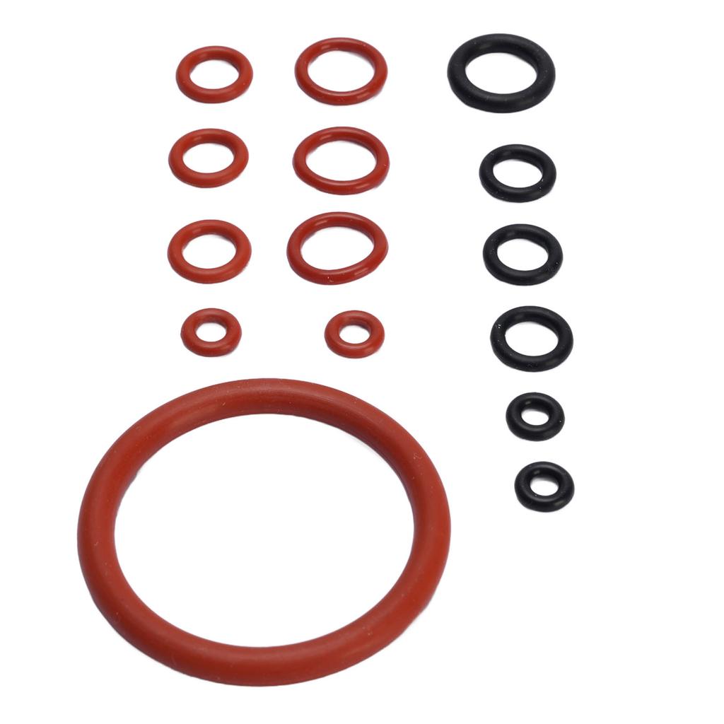 Coffee Machine O     Kit Silicone Coffee Machine Large and Small Gaskets for Replacement Black and Red