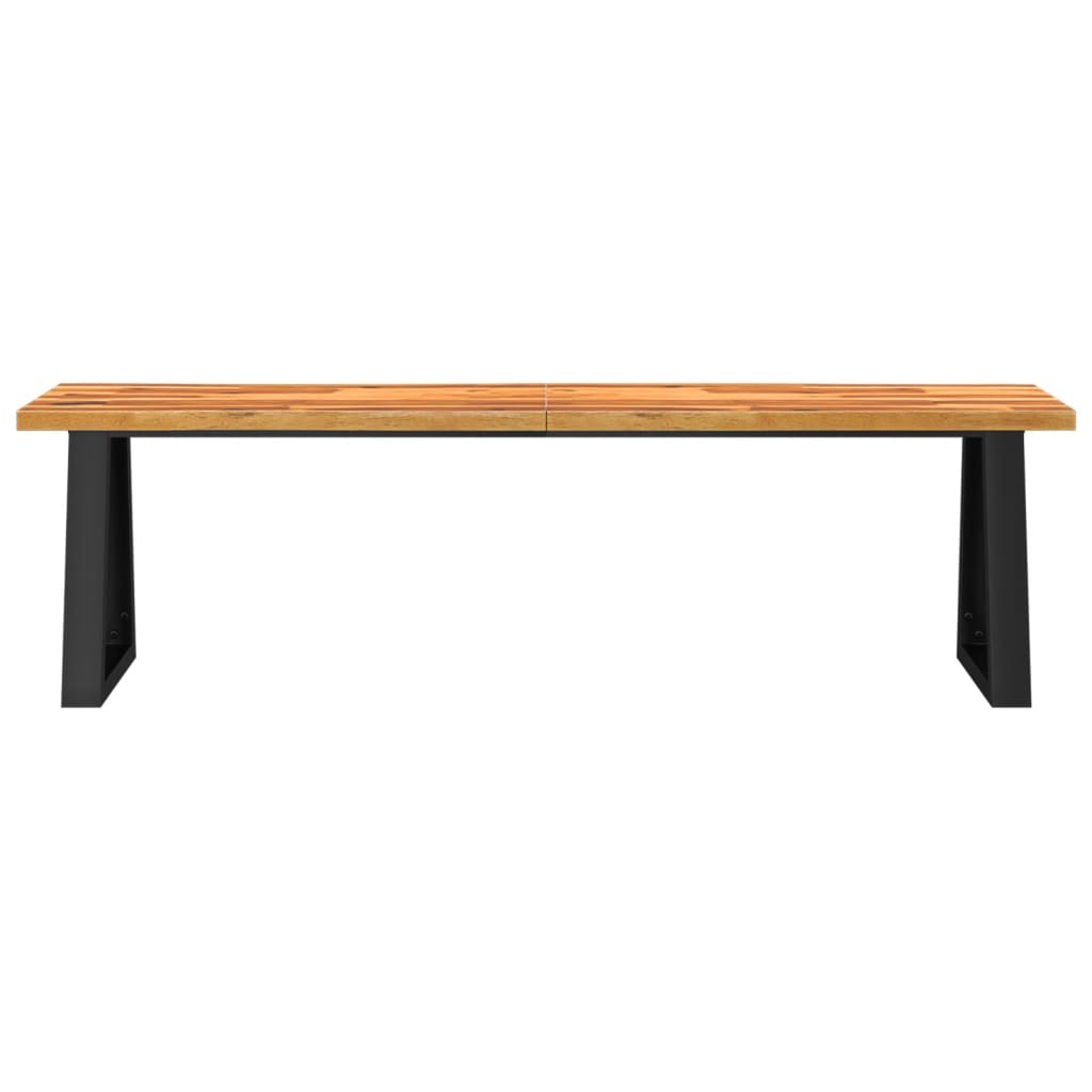 Bank Baumkante 160 cm Solid Acacia Wood