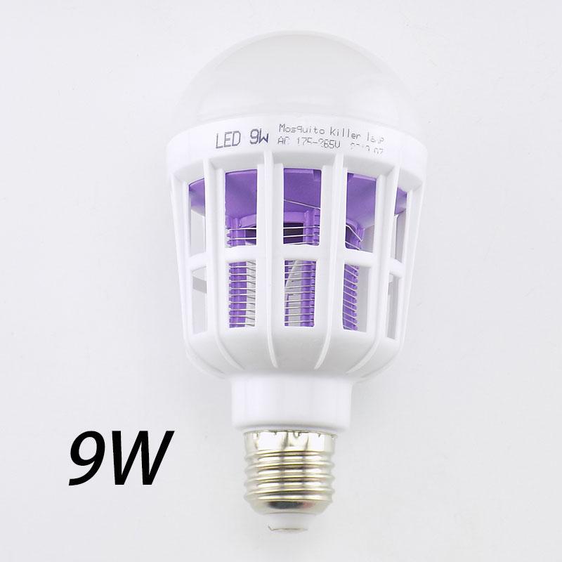 2-Wege-9W/20W LED-Mückenvernichter-Glühbirne LED-Glühbirne Nachtlicht Anti-Moskito Muggen Bug Zapper Garten E27 Stecker AC 220V