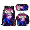 Friday Night Funkin 3-piece Set for Children and Elementary School Students, Large Capacity Backpack, Meal Bag, Pencil Case