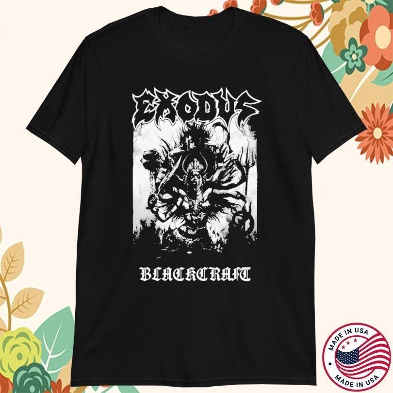 Exodus Band Blackcraft Album Heavy Cotton Black T Shirt TU518 S