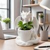 Gotische Stijl Succulentenplant Bloempot 3D Geprint Bureauornamenten Creatief Drakenbeeld Cadeau