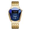 BESTWIN Diamond Alloy Quartz Watch for Men - Trendy Couple's Watch