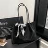 Women Comfortable Simple Shoulder Bag Large Capacity  Versatile Texture Storage Bags Fashiable Commuter Handle Bag with Scarf