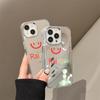 Smiley face, smile mirror, suitable for iPhone17pormax mobile phone case 16pro Apple 15 all-inclusive 14 protective case