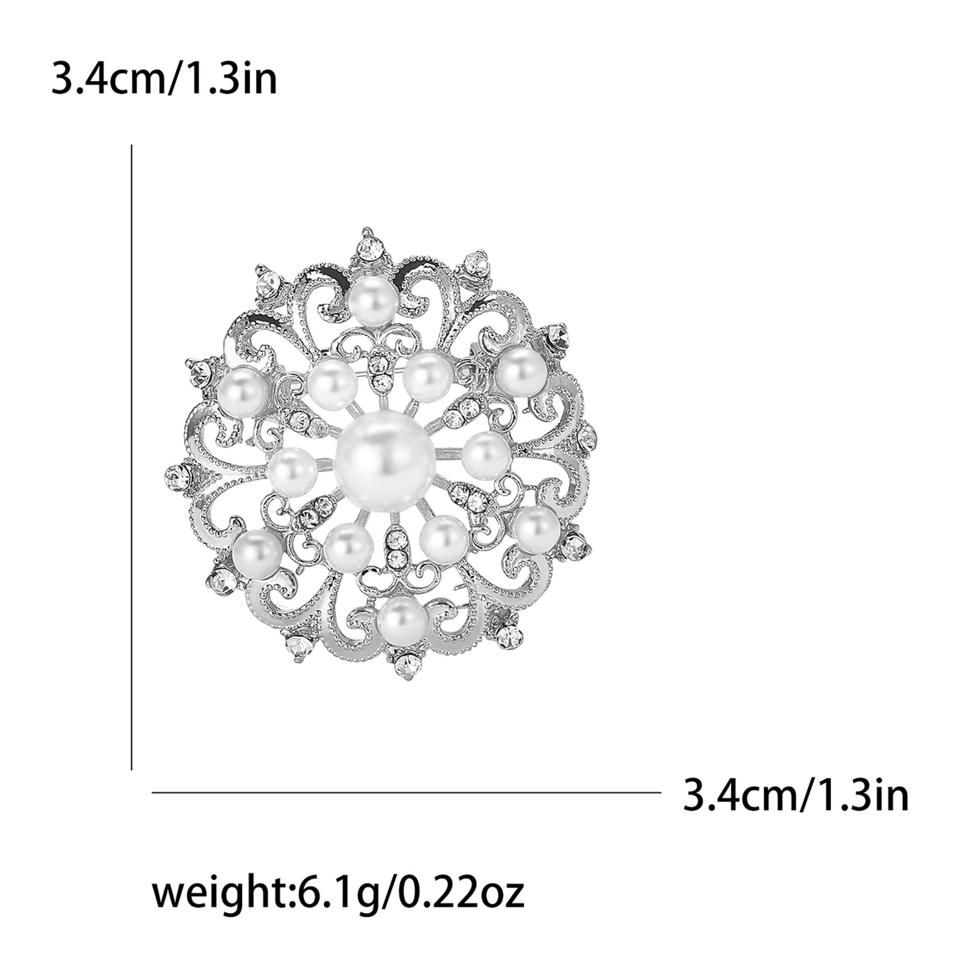

Брошь из полого жемчуга в стиле суда, брошь для женского костюма, кардигана, ювелирного украшения в виде корсажа