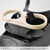 Shimashima Fab FIAT500 Drink Holder Early Model Front (2007~) Double/Ivory DH500PFW-IV