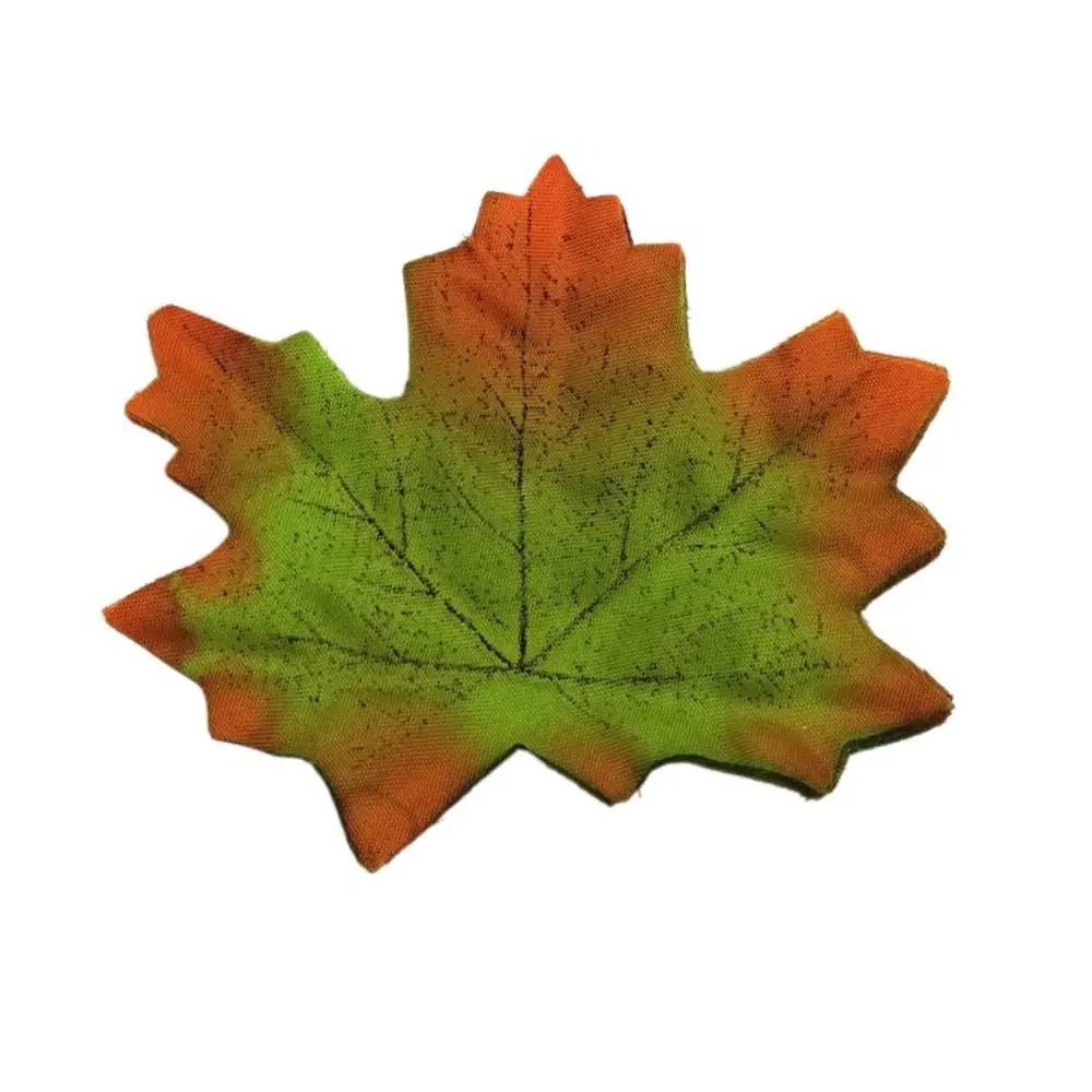 50Pcs Artificial Maple Leaves Silk Fake Autumn Leaves Diy Handmade Fall Leaf Wedding XMAS Party Decor Fall Wedding