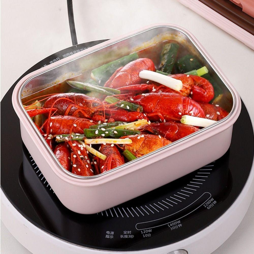 Insulated Stainless Steel Lunch Box Portable Food Storage Box Sealed Container  for Picnic Travel