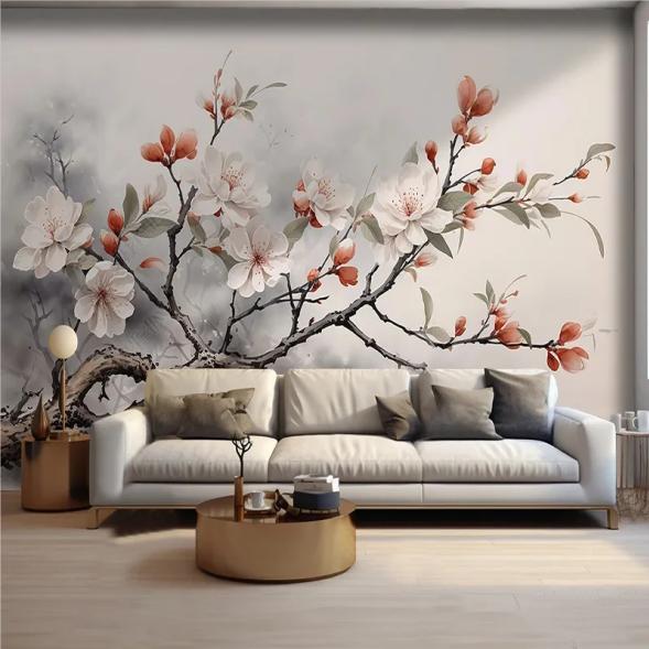Photo Wallpaper Creative Green Plant Forest Flowers Wall Paper Background Wall Decoration Mural Home Decor