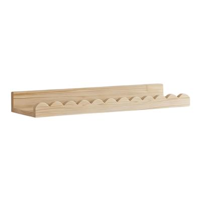 Prateleira Flutuante de Madeira Arqueada Original Para Sala de Estar Banheiro Ou Armazenamento de Quarto de Bebê