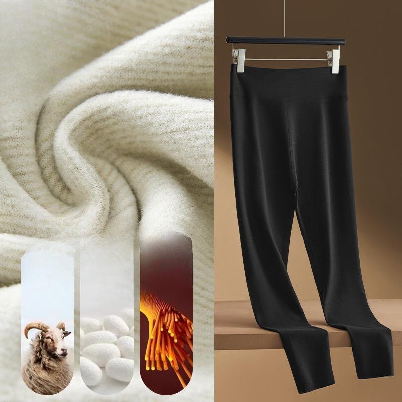 

Женские осенне-зимние термобрюки с высокой талией, бесшовные, с подогревом, верхняя одежда, базовый слой, на флисовой подкладке, утепленные, леггинсы из поларфлиса M