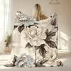 Peony Throw Soft Flannel AC Blanket Lightweight Summer Nap Throw Cozy  Blanket for Sofa Bed Travel Home