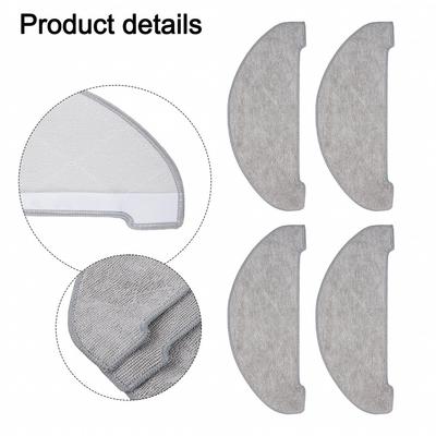 Replacement Mop Cloth Kit for Vexilar Robot Vacuum Cleaner 4 Pack for Home Use