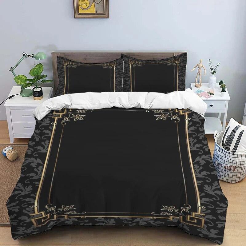 Muslim Prayer Kawaii  Bedding Sets New Greek Key Meander Duvet Cover Sets Bed Linens Queen King Size Modern Geometric Bedspread