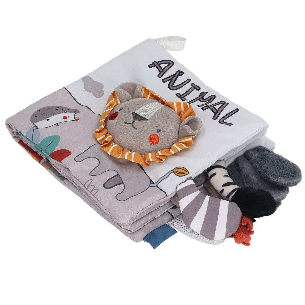 Baby Cloth Books Chewable 3D Educational Early Learning Soft Baby Animal Cloth Books for Over 4
