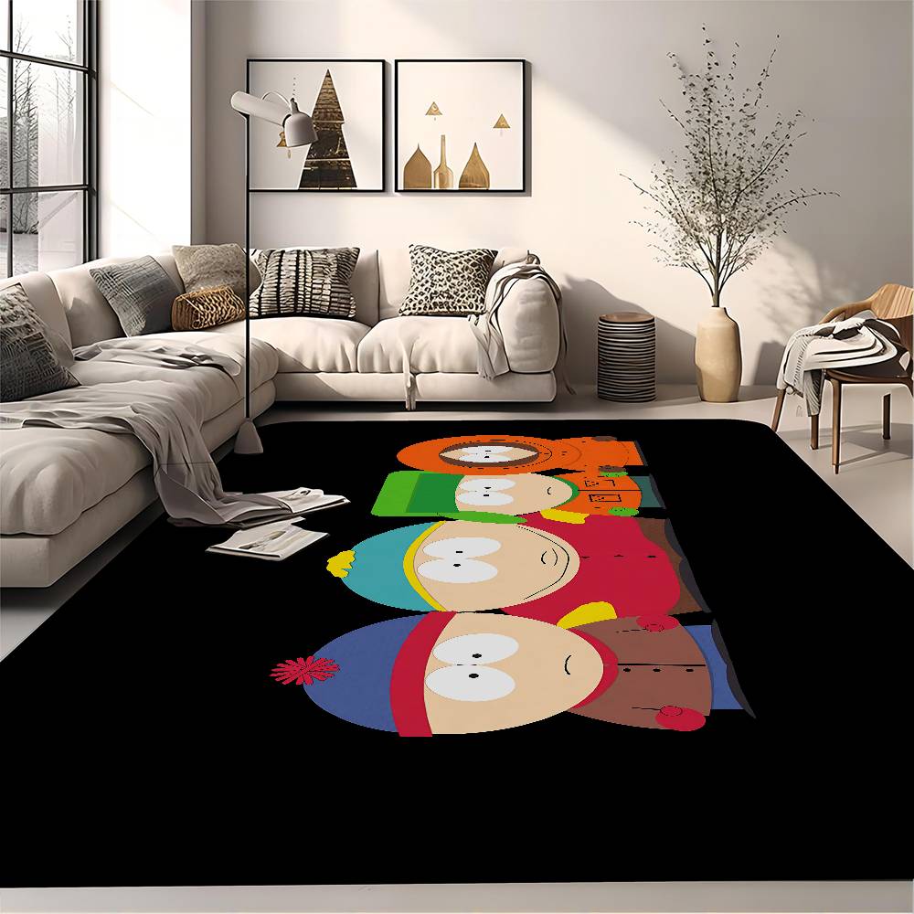 Cartoon S-South Cute P-Park Room Mats Retro Multiple Choice Living Room Kitchen Rug Non-Slip Welcome Rug