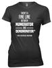 There's A Fine Line Between Numerator And Denominator Women Ladies Funny Mens Kids T Shirt