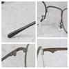 (Eight) Square Metal Sunglasses for Men and Women, Black Rimmed, Square Shape, Comes with Dedicated Case, BrownClear F