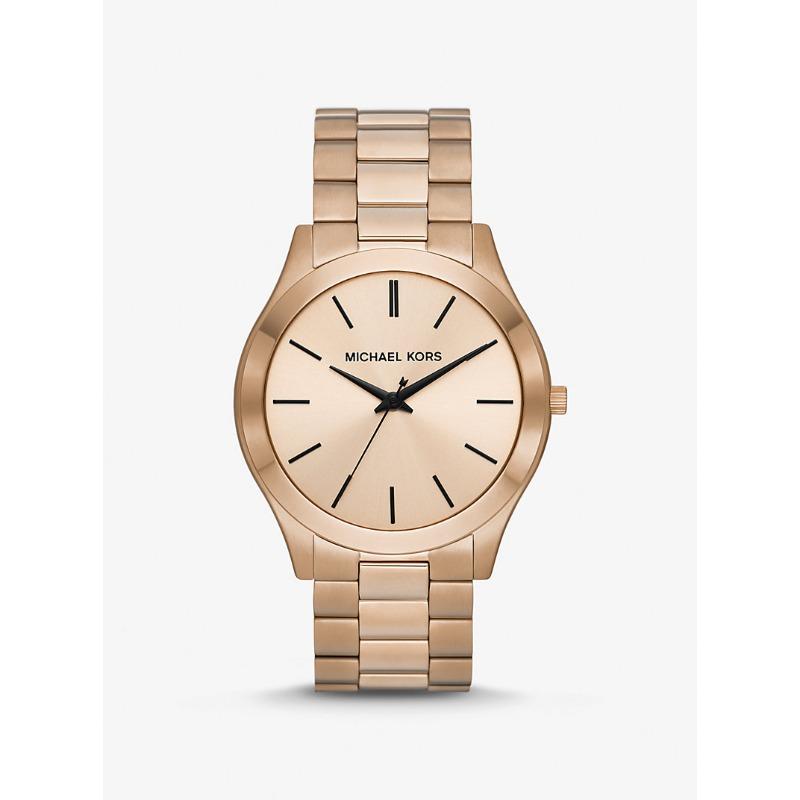 

Мужские часы Michael Kors Oversized Slim Runway Бежевые с золотистым покрытием MK9122 бежевый