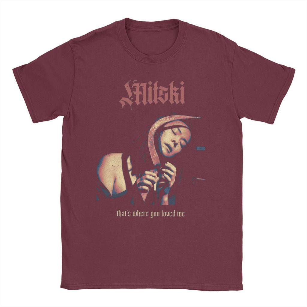 Mitski     T Shirt Summer This is my girl 90s Novelty T Shirts Mens Cotton O-Neck Oversized Clothing Short-Sleeve Vintage Tshirt