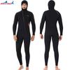 3MM Diving Suit Men's One-piece Hooded Thick Warm Front Zipper Snorkeling Surfing Jellyfish