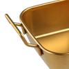 With Handle Korean Stainless Steel Plate Square Flat Dish Basket Snack Plate  Restaurant