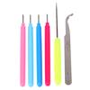 6Pcs Paper Diy Set Quilling Paper Tools Tweezer Needle Pins Slotted Pen Tool Kit