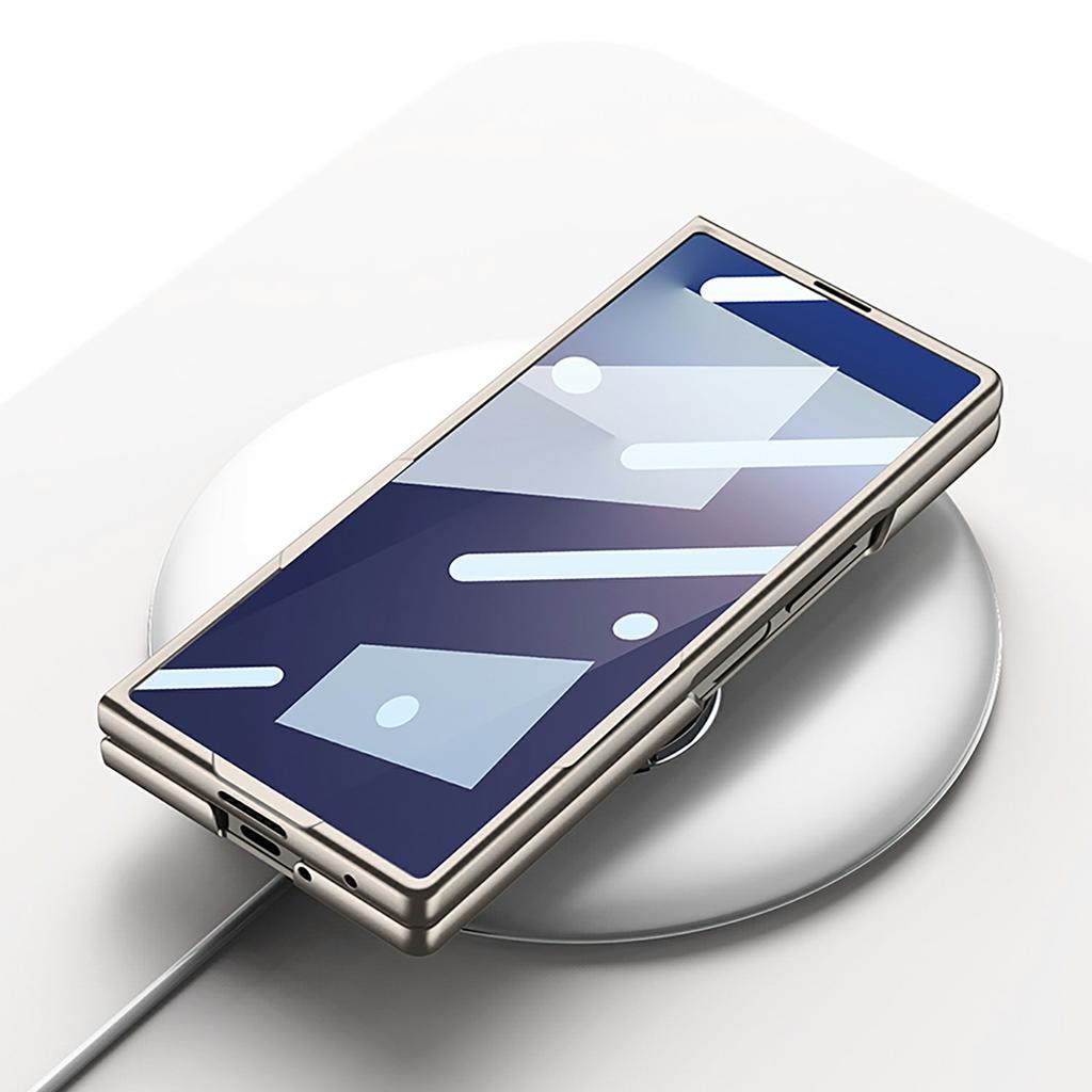 GKK For Samsung Galaxy Z Fold7 5G Wristband Phone Case Folding Cover with HD Screen Protector