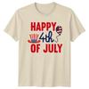Happy 4th Of July Fourth Of July Holidays Patriotic Graphic Tee Unisex Unisexs