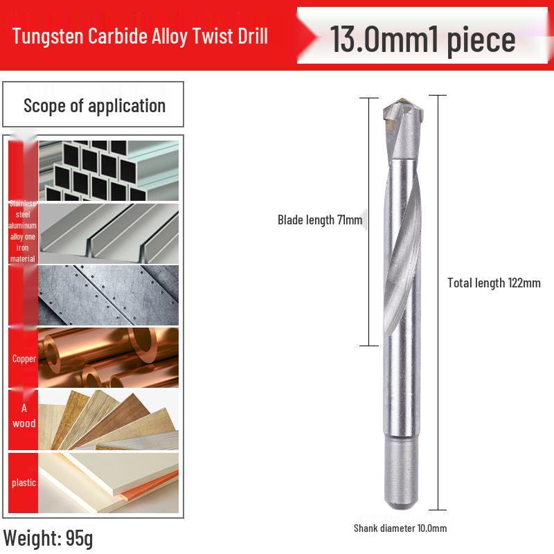 Tungsten Carbide Twist Drill Bit for Steel and Metal