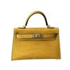 New Leather Handbag Bag, High-gloss Crocodile Pattern Second-generation Hand Carry Mini Shoulder Women's Bag