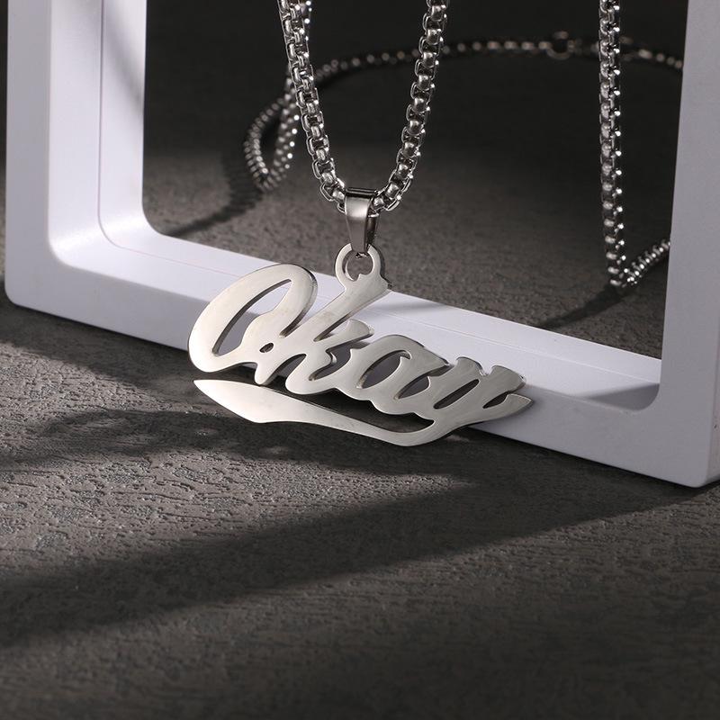 Men's Titanium Steel Hip Hop Pendant Necklace - Trendy, Non-fading Street Style