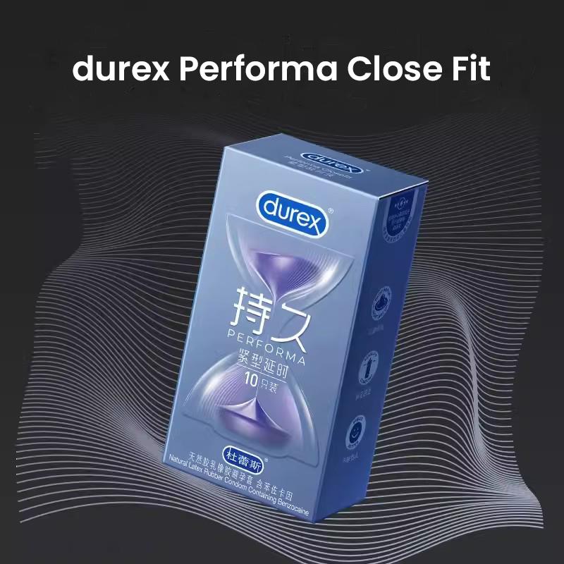 Durex Performa Closefit Condom Extend Time with Benzocaine 10PCS/PACK