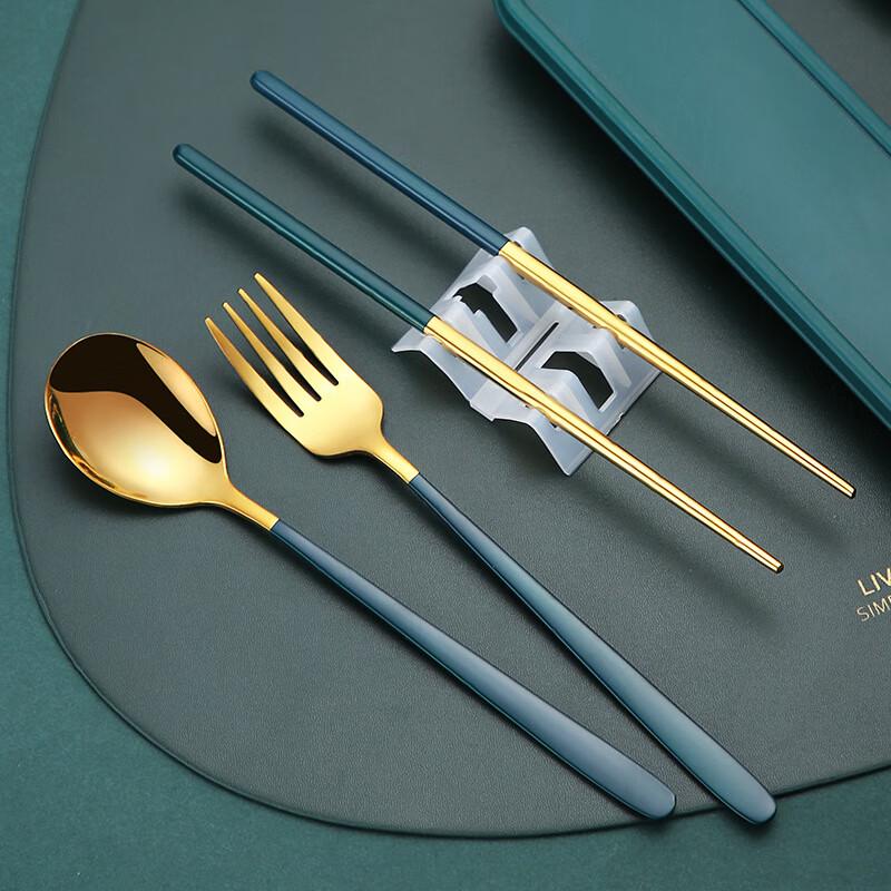 Portable 316 Stainless Steel Chopsticks & Fork Set