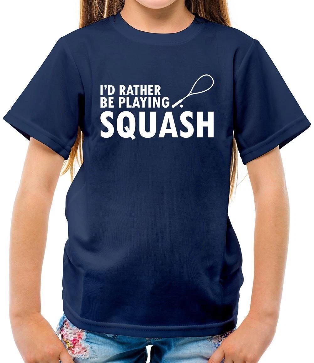 I D Rather Be Play Squash - T-Shirt - Court Player Racket Ball 160