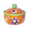 Underglaze Porcelain Rice Bowl Set Floral Design Ceramic Tableware High Aesthetic Soup Bowl