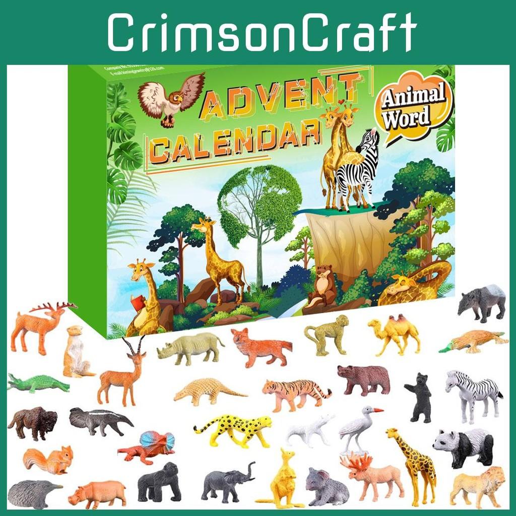 24 Animals Countdown Calendar Kit Christmas Home Decor Diy Gift Supplies Partys