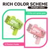 Dinosaur Light Bubble Gun Children's Bubble Toy Outdoor Wedding Parent Child Interactive Game without Battery Bubble Water