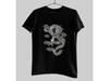 Traditional Chinese Dragon Shirt Black Grey Oriental Mythical Creature Tee