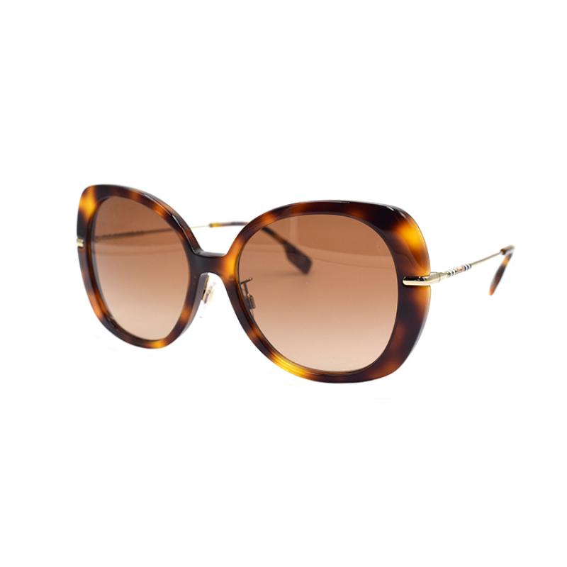 BURBERRY B. STRIPE Elegant Modern Holiday Travel Sunglasses Women's Tortoiseshell