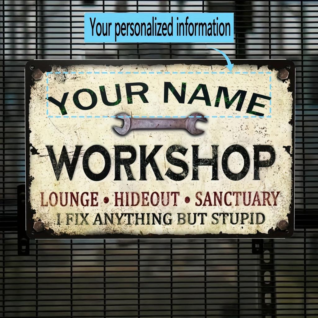 Custom Metal Tin Sign Home Outdoor Wall Decor Personalized