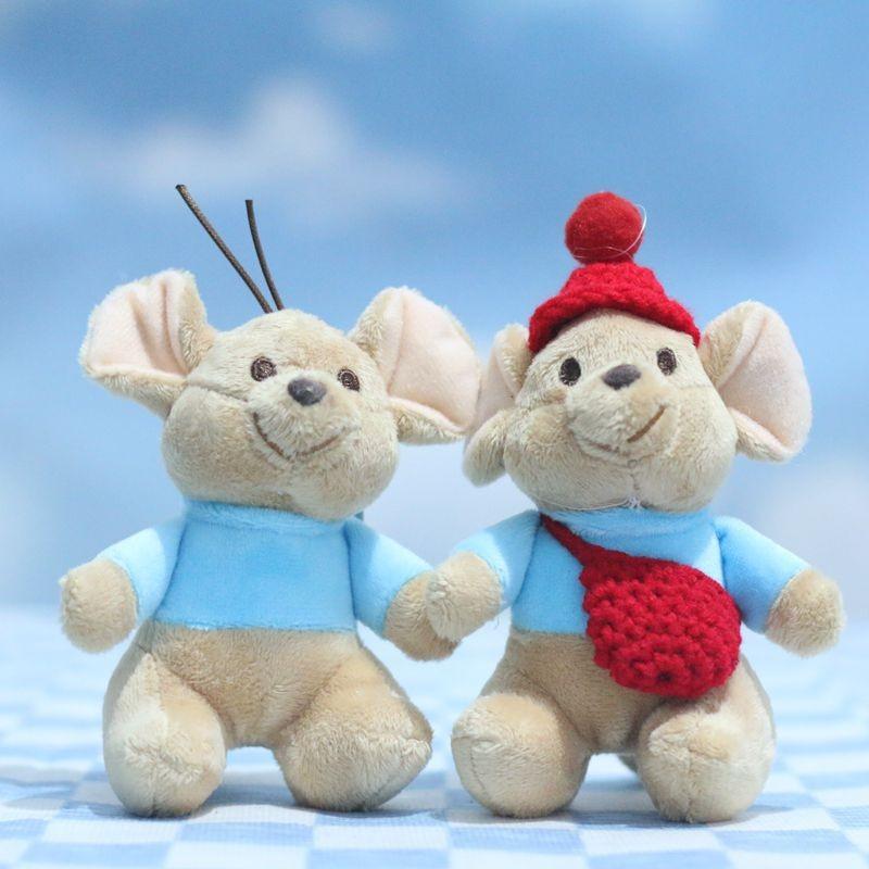 Rozkošná plyšová klíčenka s medvídkem-klokanem, přívěsek na tašku s designem z měkké krátké srsti