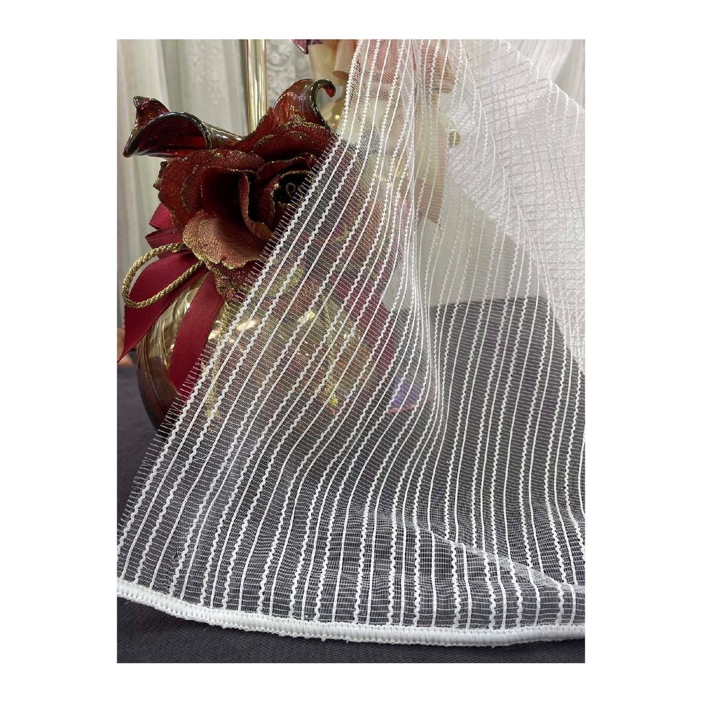 Crown New Pattern Paste Striped Tulle Cortain 1/2 Sparse Plele
