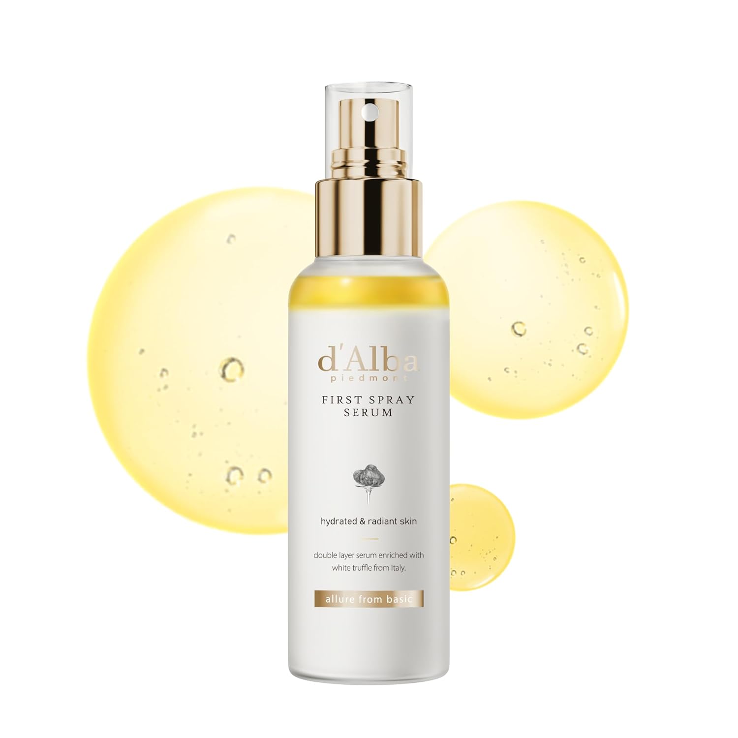 

dAlba Official White Truffle First Spray Serum (100ml) Mist Lotion Moisturizing Hydrating Essence Two-layer Sensitive Skin Dry Elasticity Pores Refine