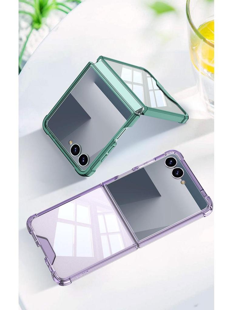 Samsung Z Flip7 Foldable Phone Case: Airbag Large Window, Creative Design, Cross-Border Compatibility