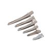 Professional Silver Single Prong With Teeth Styling Tools Hair Clips Alligator Hairpin Hairdressing