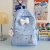 Schoolbag Schoolbag Junior High School Girls Girl Heart Atmosphere Polka Dot Bow Versatile High Value Female Student Backpack High School