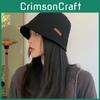 Stylish Cotton Summer Bucket Hat For Women Adjustable Breathable Sun Hat For Round Faces
