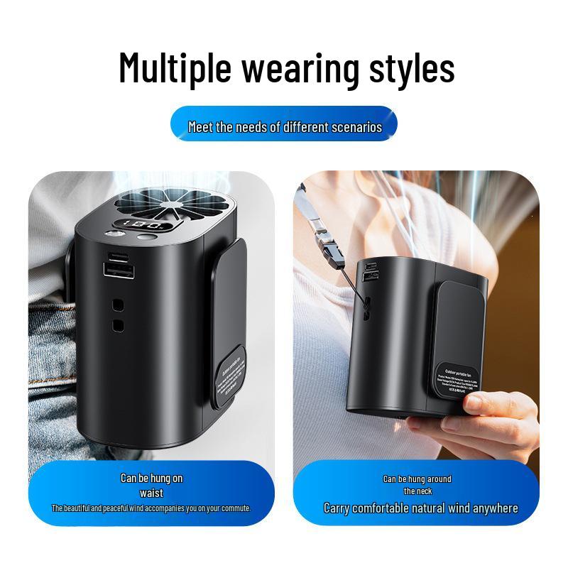 Portable Super Powerful Mini Cooling Waist Fan for Construction Sites